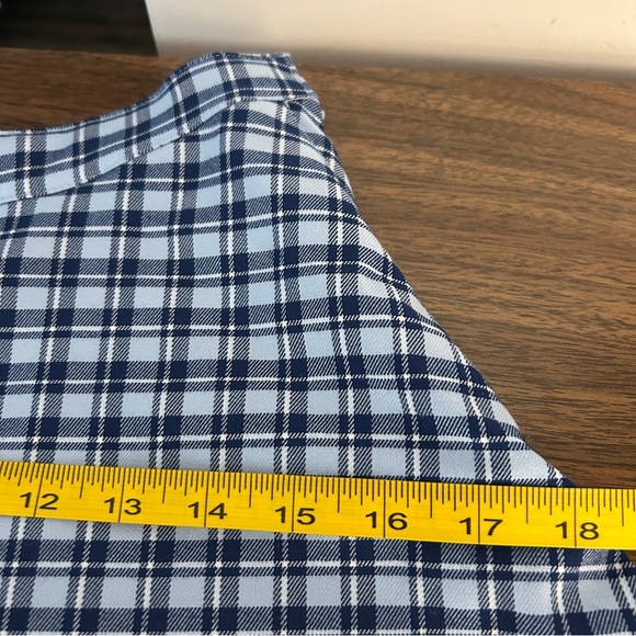 H&M Navy and Light Blue Checkered Skirt Youth 12 - Picture 7 of 9